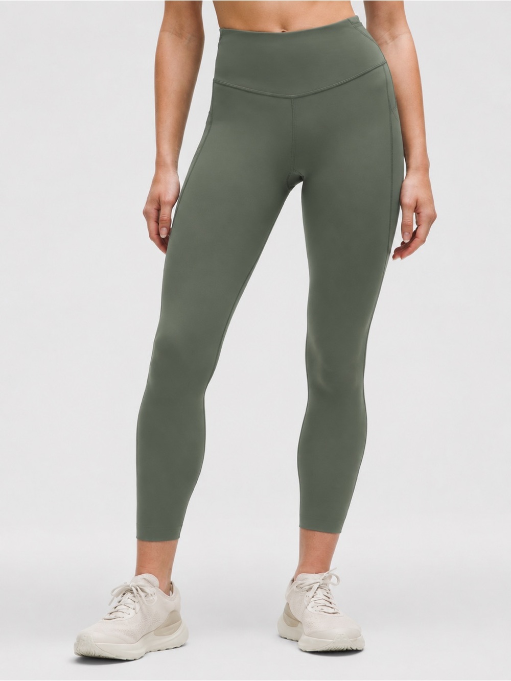 Lululemon Fast and Free High-Rise 25” 5-Pocket Leggings – Palm Deco – Size 8